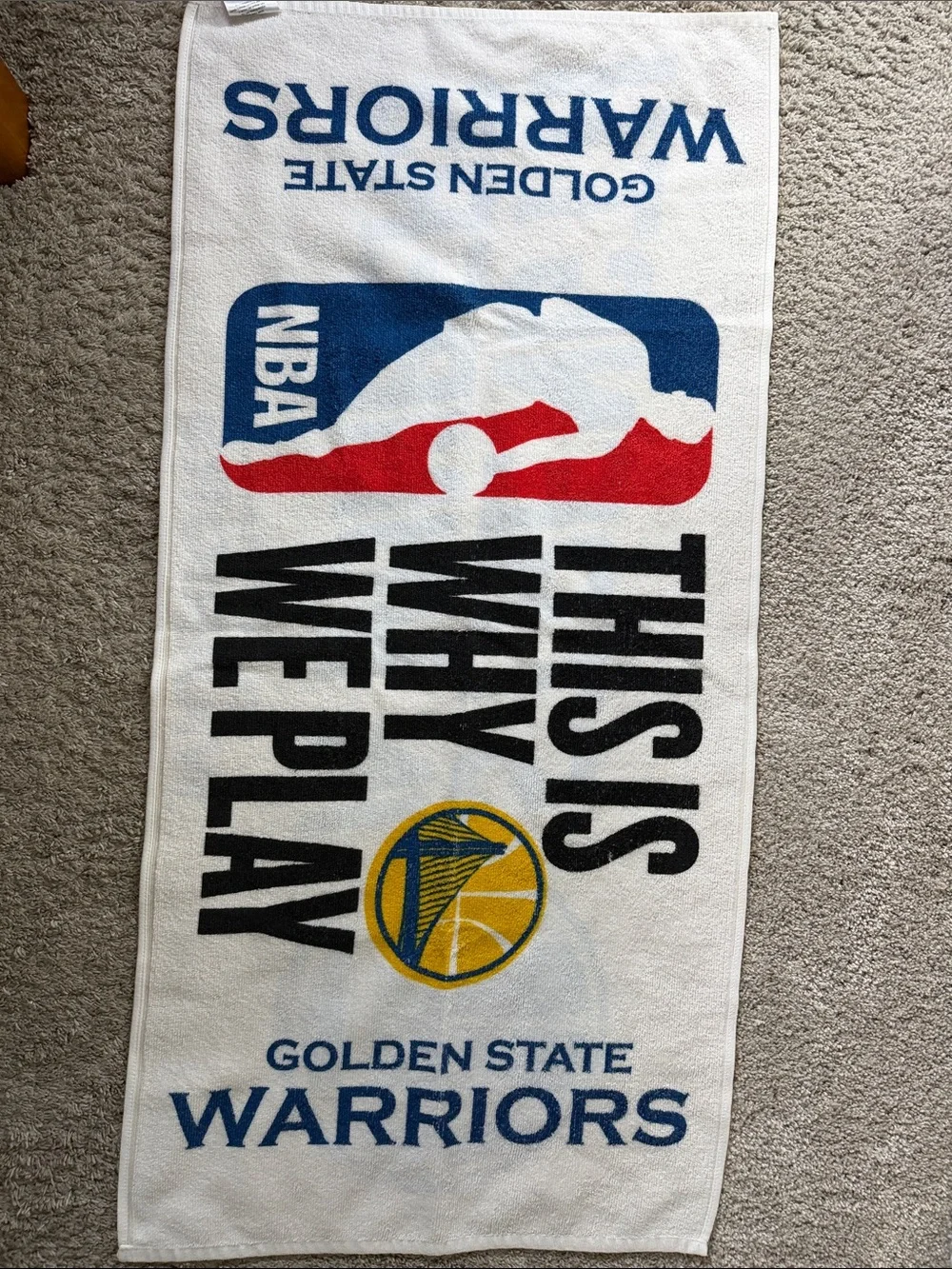 Golden State Warriors “Strength in Numbers” Yellow Fan Towel